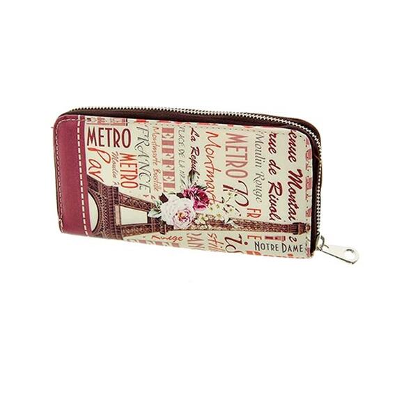 Paris Themed Long Statement Wallet - Picture 2 of 3